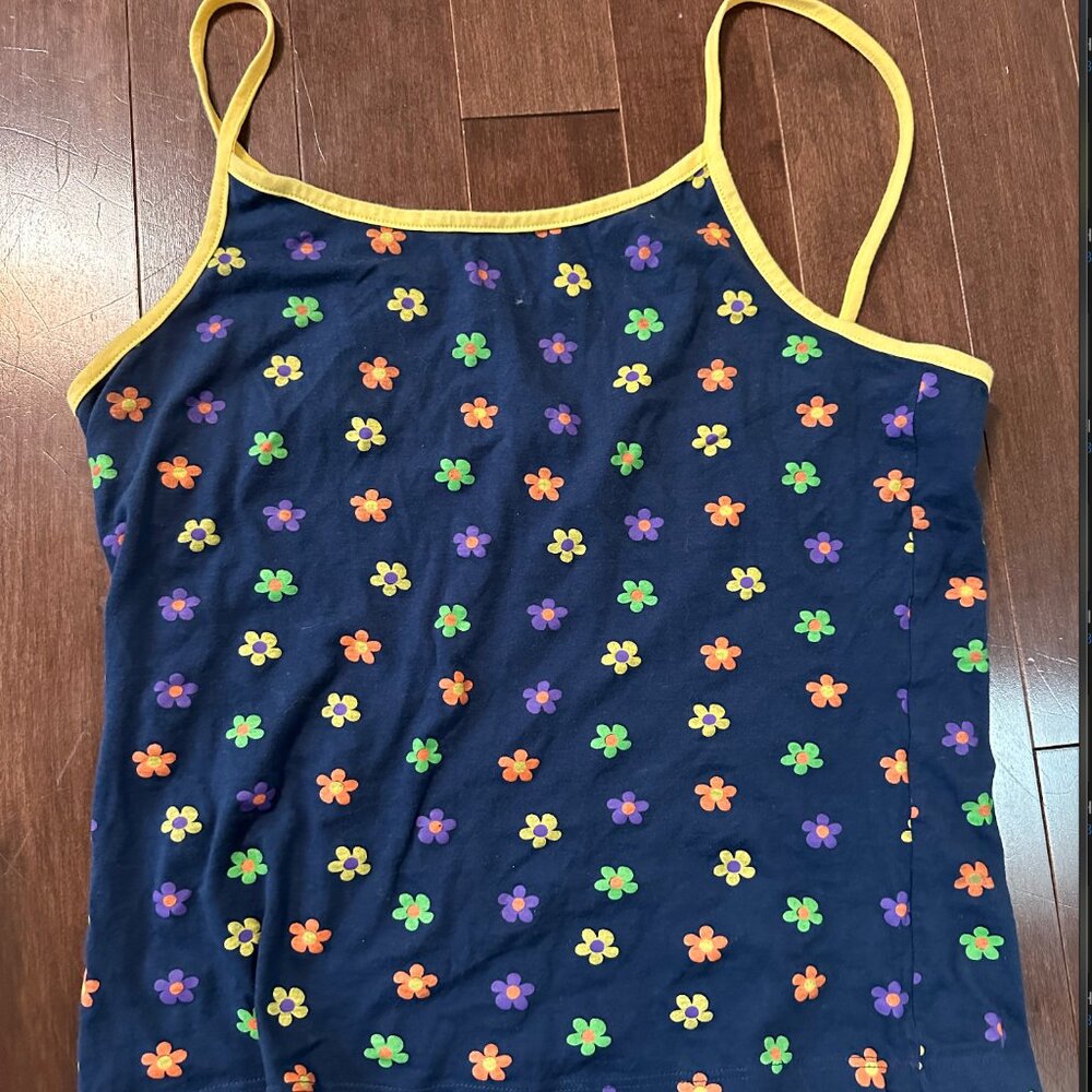 VINTAGE L Flower tank top